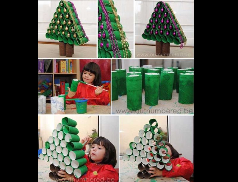 decoração natalina reciclada