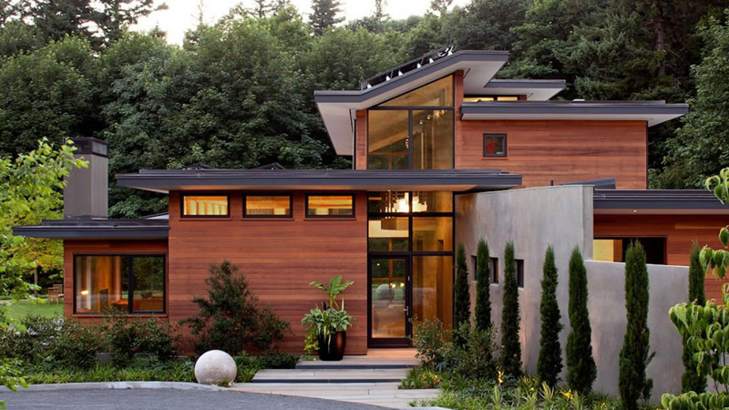 casa linda de madeira