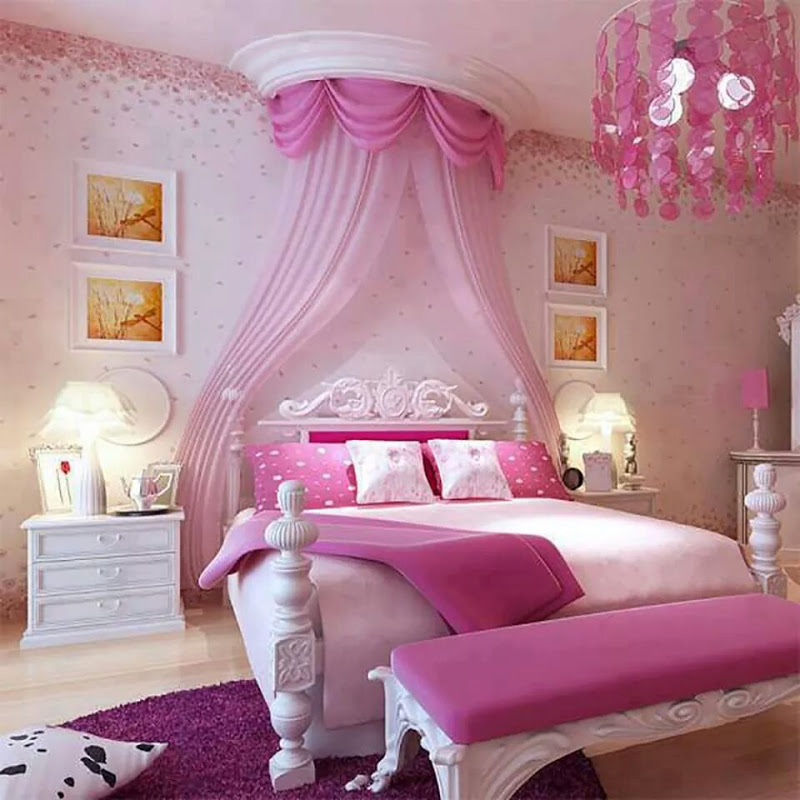 quarto infantil pink