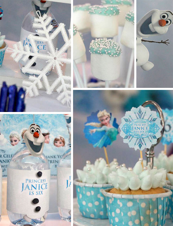 festa Frozen detalhes