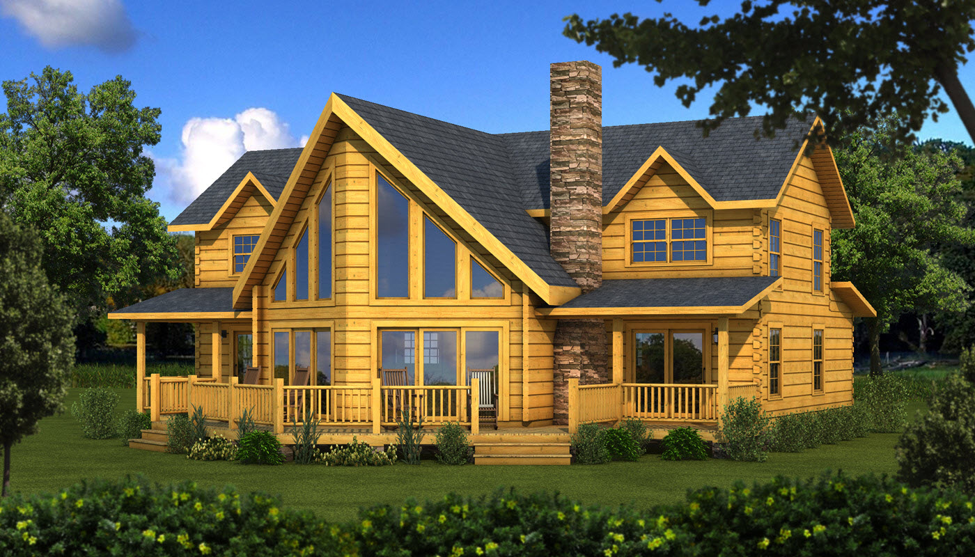 casa com madeira amarela