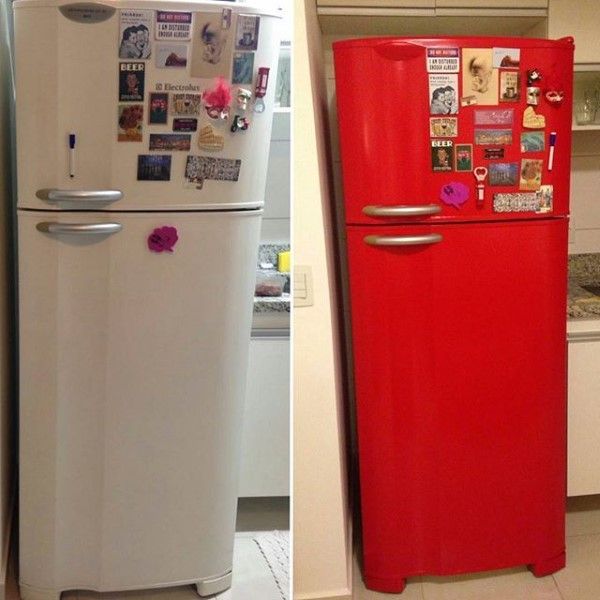 geladeira vermelha