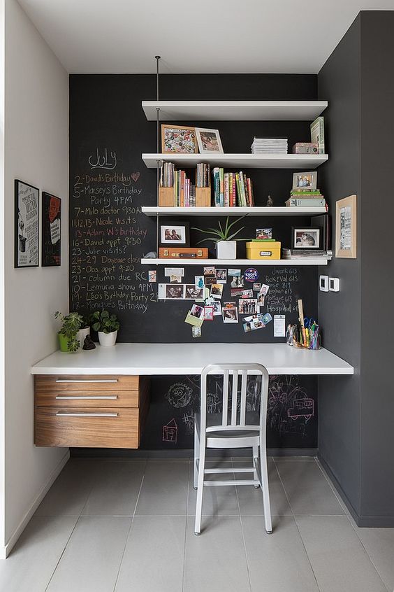Decoração de Escritório em Apartamento Pequeno Decoração de Escritório em Apartamento Pequeno
