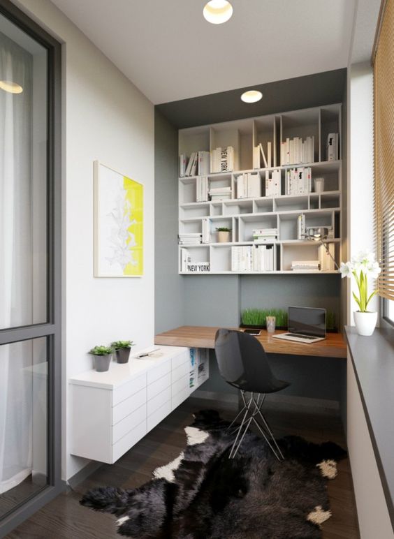 Decoração de Escritório em Apartamento Pequeno Decoração de Escritório em Apartamento Pequeno