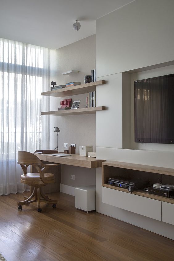 Decoração de Escritório em Apartamento Pequeno Decoração de Escritório em Apartamento Pequeno