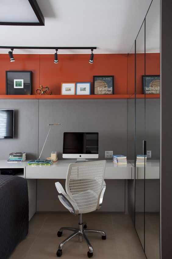Decoração de Escritório em Apartamento Pequeno Decoração de Escritório em Apartamento Pequeno
