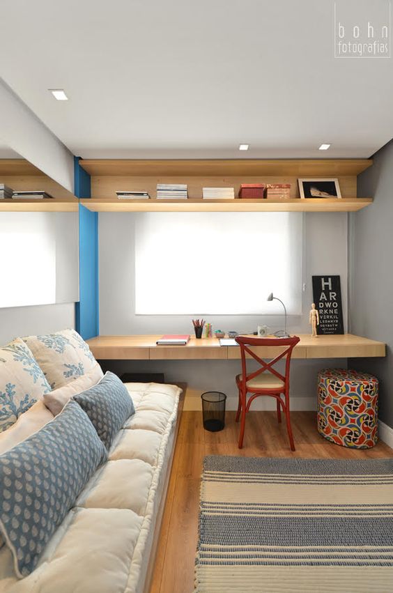 Decoração de Escritório em Apartamento Pequeno Decoração de Escritório em Apartamento Pequeno