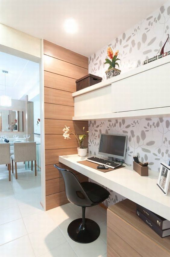 Decoração de Escritório em Apartamento Pequeno Decoração de Escritório em Apartamento Pequeno