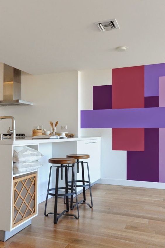 pinturas modernas em casas