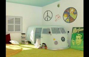 quarto com estilo hippie com kimbi