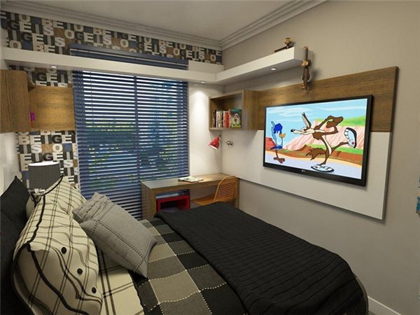 quarto de casal pequeno