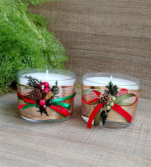 velas-no-copo para-natal