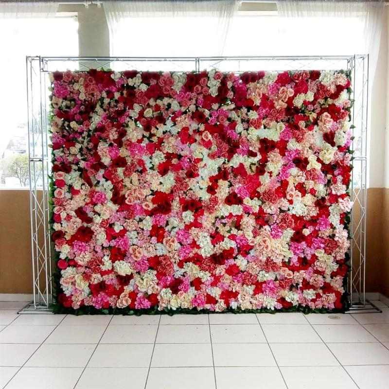 painel com flores diversas