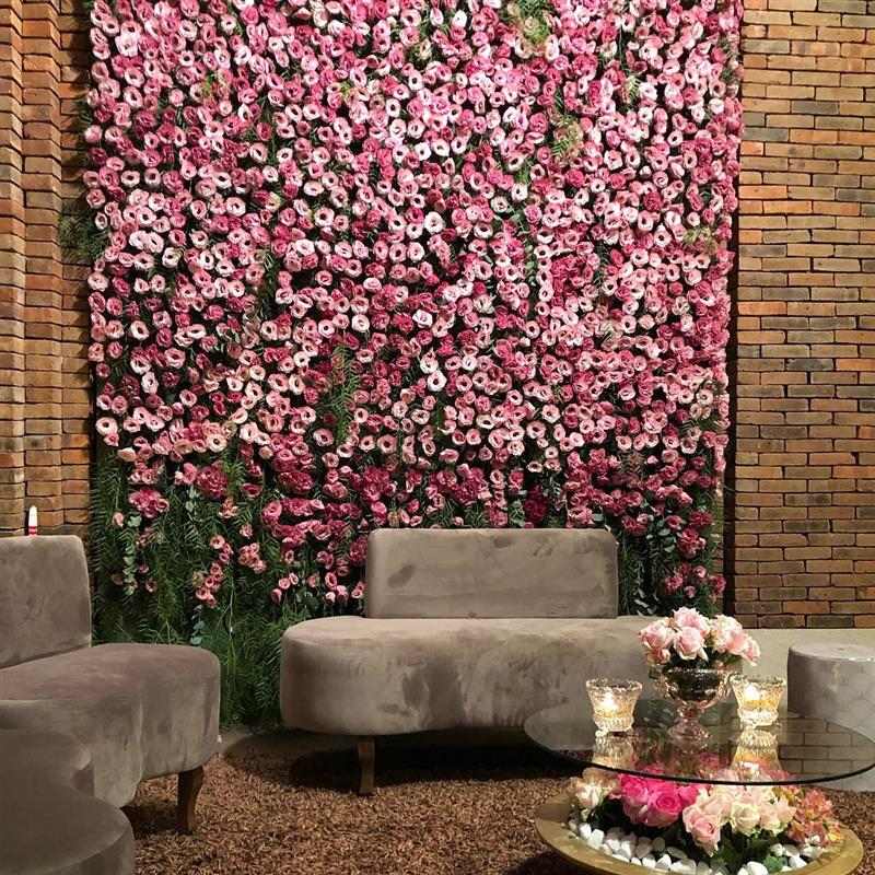 painel de flores para entrada