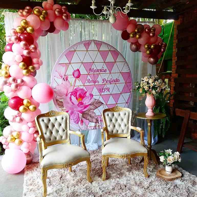 decoração Dia das Mães com balões